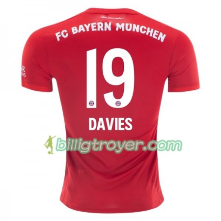 Billige Fotballdrakter FC Bayern München Alphonso Davies 19 Hjemmedraktsett 2019/20 Kortermet